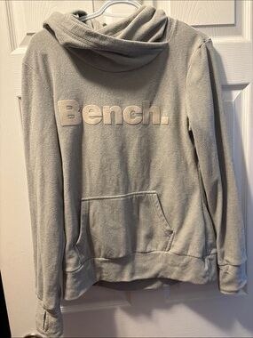 Bench Light Gray Cowl Neck Fleece Pullover